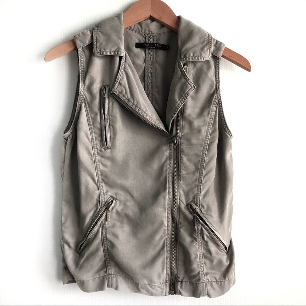 Max Jeans Tencel zip up vest
